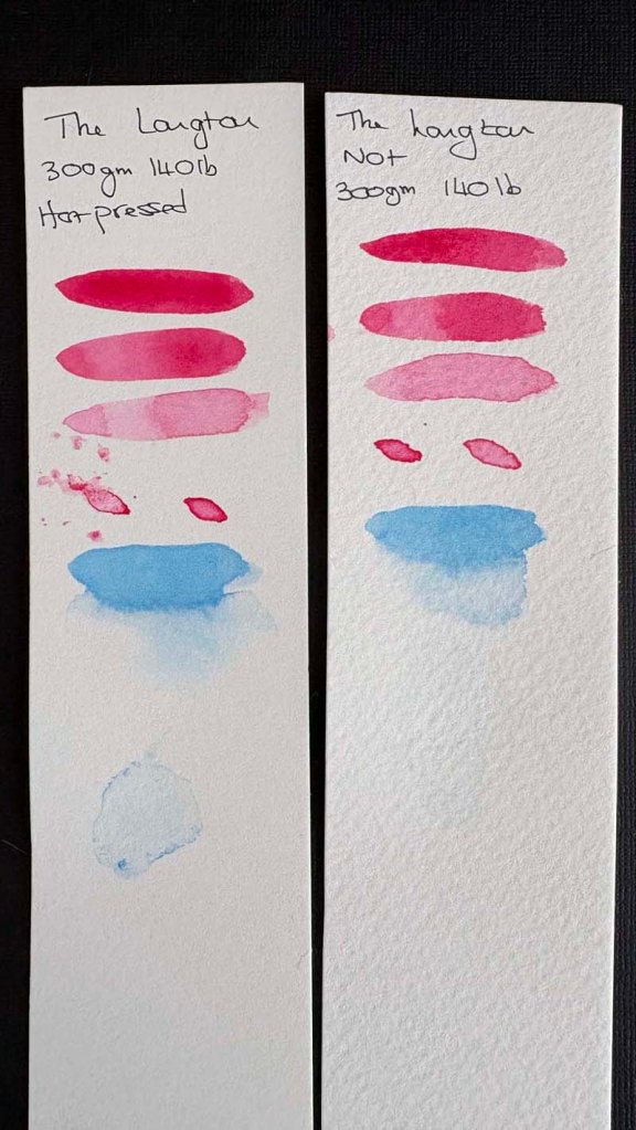 watercolour paper comparison - The Langton