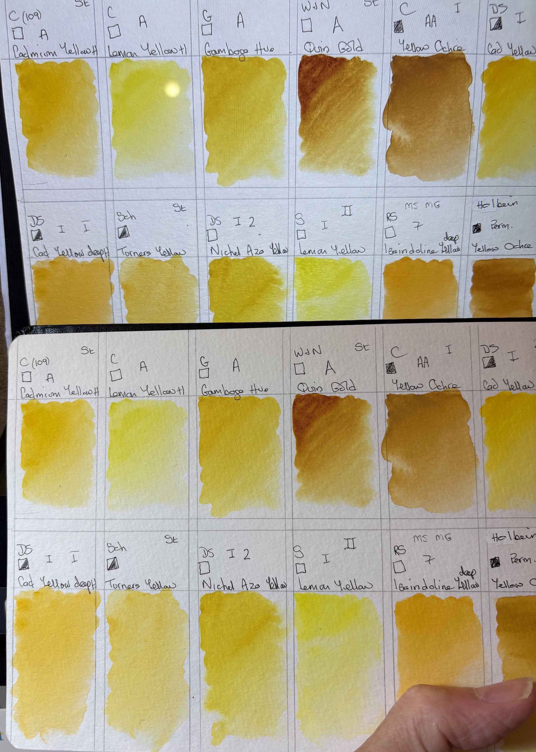 comparison of paper vs screen colour