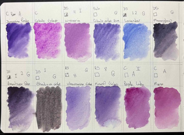 Purple and Mauve swatch