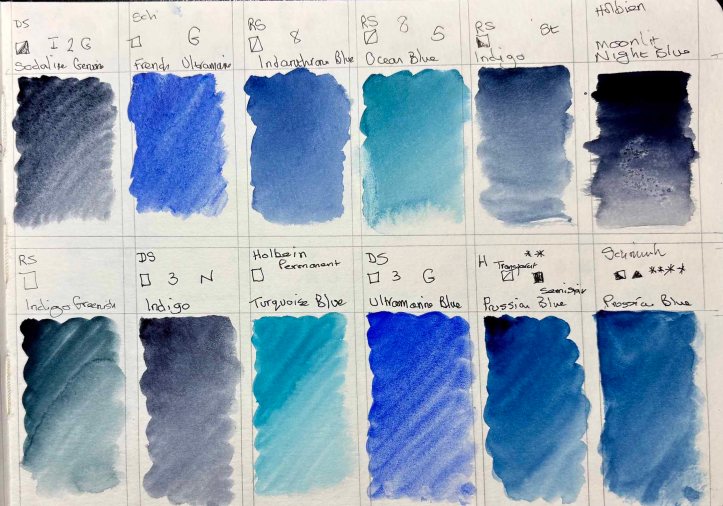 Blue swatches page 2